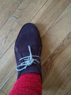 pink and purple foot